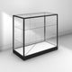 Glass Display Cabinet - Black Frame